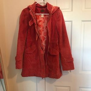 Anthropologie pink coat